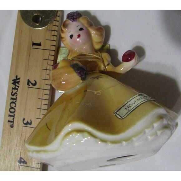 Josef originals November Harvest birthday girl vintage fruit basket signed Japan - Picture 7 of 8